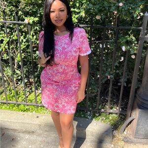 Lilly Pulitzer Pink and White Mini Dress